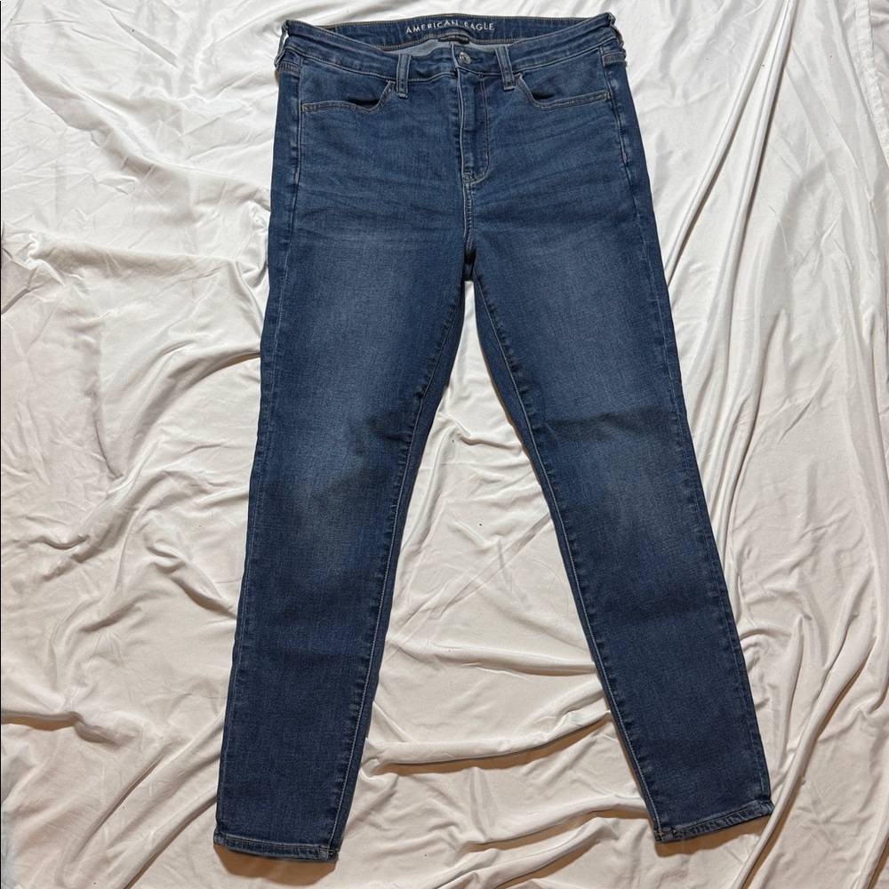 American Eagle Outfitters Medium Wash Hi Rise Jeggings